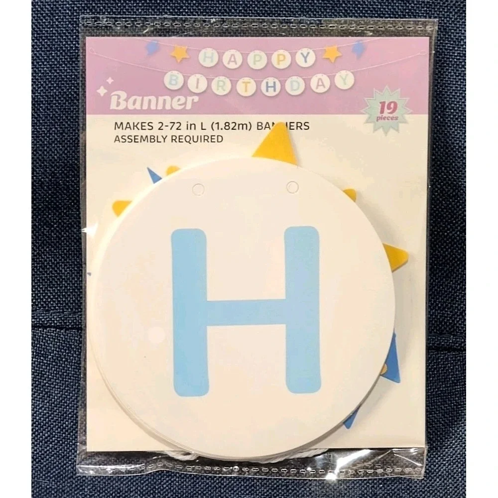 Happy Birthday String Banner 2-72